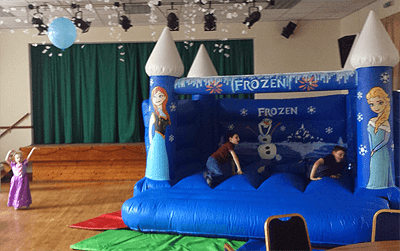 frozen bouncy castle hire hhr