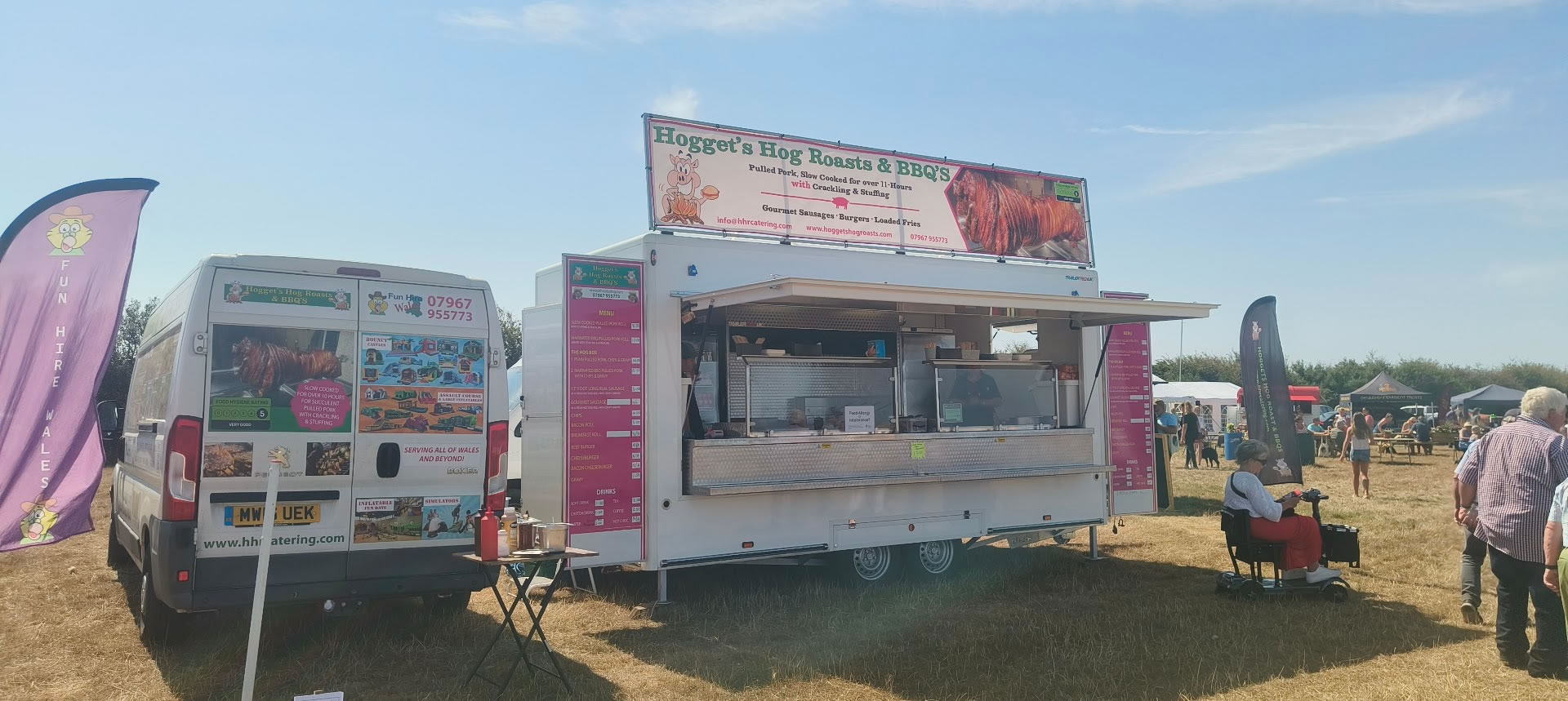 HHR Catering mobile catering at festivals across Wales