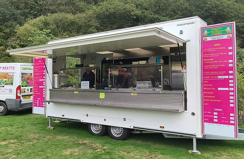 HHR Catering trailer serving area